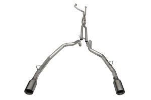 RAM TRX Performance Exhaust - Dual Rear - CORSA Performance - Baja Catback Dual Rear Exit - Gunmetal - `21-`24 RAM TRX Performance Exhaust - Dual Rear - CORSA Performance - Baja Catback Dual Rear Exit - Gunmetal - `21-`24